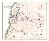 Ellsworth City - Village Plan 1, Hancock County 1881